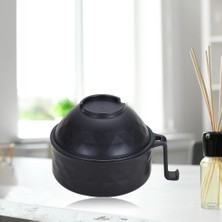 Prettyia Ramen Set Anında Erişte Kaşık Kapaklı Telefon Tutucu Ayrılabilir Yurt Siyah (Yurt Dışından)