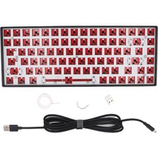 Prettyia Rgb Dıy 84-Anahtar Laptop Için Mekanik Klavye Kiti Usb-C 3750MAH Siyah Siyah (Yurt Dışından)
