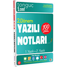 Tonguç Akademi Tonguç Yayınları 5. Sınıf Yazılı Notları 2. Dönem 1 ve 2. Yazılı