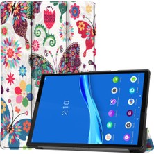 ZSZH Lenovo M10 Artı TB-X606F Için Renkli Desen Deri Kılıf (Yurt Dışından)