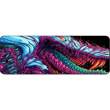 SGE TEKNOLOJİ Hyp 90X40 cm Speed Kaymaz Taban Dikişli Mouse Pad Oyuncu Gamer