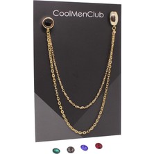Coolmenclub 5 Taşlı Ceket Yaka Iğnesi