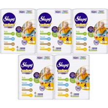 Sleepy Bebek Bezi Extra Beden:4 (7-16KG) Maxi 480 Adet (4 Lü Jumbo Pk Serisi) (5pk*96)