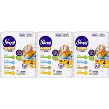 Sleepy Bebek Bezi Extra Beden:4 (7-16KG) Maxi 288 Adet (4 Lü Jumbo Pk Serisi) (3pk*96)