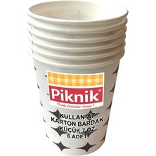 Piknik Karton Bardak 7 oz 6lı