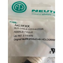 Neutrik NC7FXX 7 Pin Dişi Xlr Konnektör