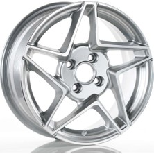 EMR-A260-01 6.5X15"-4X100 ET35 67.1 Silver Diamond Jant (4 Adet)