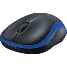 Logitech M185 USB Alıcılı Kompakt Kablosuz Mouse - Mavi Siyah