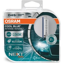 Osram D4S Cool Blue Intense Xenarc Next Gen 6200K Beyaz Işık (Takım - 2 Adet)