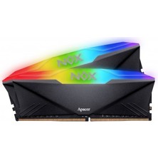 Apacer Nox Rgb Aura Black 8gb (1X8GB) 3200MHZ CL16 Ddr4 Gaming Ram (AH4U08G32C28YNBAA-1)