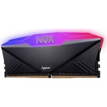 Apacer Nox Rgb Aura Black 8gb (1X8GB) 3200MHZ CL16 Ddr4 Gaming Ram (AH4U08G32C28YNBAA-1)