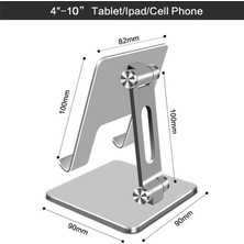 Sanlindou Metal Masa Cep Telefonu Tutucu Standı İphone İpad Alüminyum Alaşım Ayarlanabilir Masaüstü Tablet Tutucu Masa Cep Telefonu Standı | Telefon Tutucular Ve Duruş (Yurt Dışından)