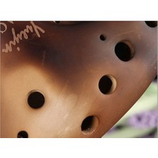 Sanlindou 12 Delik Ocarina Soprano F Flüt Seramik Ocarina Instrumentos Musicales Profesyonel Füme Burn 12 Delik | Ocarina Enstrüman (Yurt Dışından)