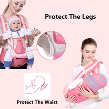 Sanlindou Kaymaz Ergonomik 3 In 1 Bebek Taşıyıcı Bebek Bebek Hipsat Taşıyıcı Ön Yüzleşen Kanguru Bebek Wrap Sling 0 48 Ay Için | Sırt Çantaları Ve Taşıyıcılar (Pembe) (Yurt Dışından)