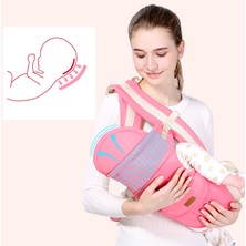 Sanlindou Kaymaz Ergonomik 3 In 1 Bebek Taşıyıcı Bebek Bebek Hipsat Taşıyıcı Ön Yüzleşen Kanguru Bebek Wrap Sling 0 48 Ay Için | Sırt Çantaları Ve Taşıyıcılar (Pembe) (Yurt Dışından)