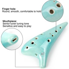 Sanlindou Buz Çatlak Ocarina 12 Tonlar Alto C Taşıma Çantası İle Şarkı Kitap Boyun Kordon Acemi Müzik Severler Hediyeler | Ocarina (Yurt Dışından)