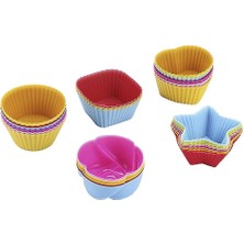 Sanlindou 30 Adet Silikon Muffin Ekmek Kek Kalıpları (Yurt Dışından)