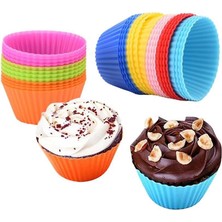 Sanlindou 30 Adet Silikon Muffin Ekmek Kek Kalıpları (Yurt Dışından)