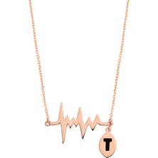 Harem Altın Nabız Harfli Gümüş Kolye  GMS1004