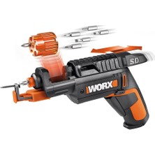 Worx WX255 4VOLT/1.5AH. Li-Ion Şarjlı Şarjörlü Tornavida + 6 Adet Bits Uç + Vida Tutucu