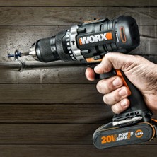 Worx WX352.9 20VOLT Kömürsüz Profesyonel Şarjlı Darbeli Matkap (Akü Dahil Değildir)