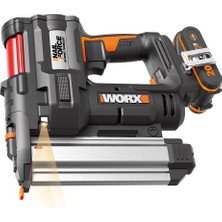 Worx WX840 20VOLT/2.0AH. Li-Ion Şarjlı Profesyonel 16-40MM Zımba ve 15-50MM Çivi Çakma + 2900 Adet Yedek Zımba ve Çivi