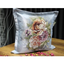 Çeyiz Diyarı Goblen Lüx 2'li Kırlent Kılıfı Gri