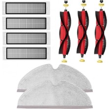 Hubsan S6 Maxv (Roborock S6 Maxv) Uyumlu Clean More Platinum Set 26 (9 Parça Siyah Set)