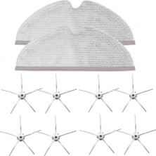 Hubsan S6 Pure (Roborock S6 Pure) Uyumlu Clean More Platinum Set 27 (10 Parça Beyaz Set)