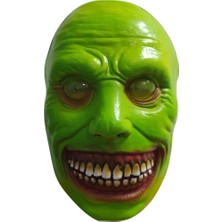 F Fityle Cadılar Bayramı Korkutucu Maske Rahibe Maskesi Korkunç Yeşil (Yurt Dışından)