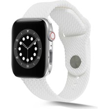 MobaxAksesuar Apple Watch 10 42mm - 38/40/41mm Kordon Silikon Örgü Kordon 2/3/4/5/6/se/7/8/9