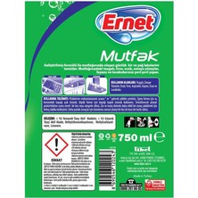 Ernet Mutfak Temizleyici 750 ml + Banyo Temizleyici 750 ml