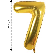 Elgala Folyo Balon 7 Rakamı Helyum Balon 40 cm
