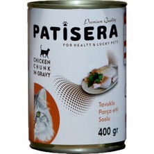 Patisera Tavuklu Konserve Yetişkin Kedi Maması 12'li 400 gr