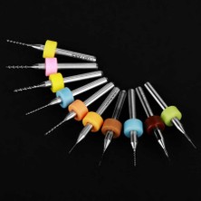 Dtools Dayanıklı Kararlı Küçük Direnç ve Tungsten Karbür 10 Adet 0 11 0mm Mikro Matkap Matkap Devre Içın Ev Taşlama Işlemi (Yurt Dışından)