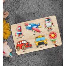 Bk Toys Çocuklar Için 4’lü Ahşap Figürlü Eğitici-Öğretici Yapboz Puzzle-2