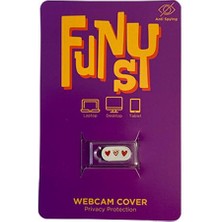 Funsylab Webcam Açılır Kapanır Kamera Kapatıcı - Happy Hearts