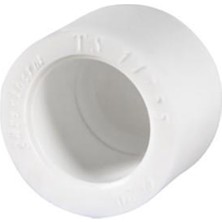 Güven Plastik 25 mm Kapama Başlığı Beyaz   (10 Adet)