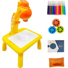 Perfeclan Çocuklar için Zürafa Masa ve Boya Seti - Çok Renkli (Yurt Dışından)