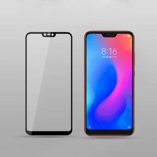 Canpay Xiaomi Redmi Note 6 Pro Ekran Koruyucu Full Tam Kaplayan Kavisli Tempered Cam