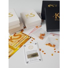 Kehribar Sarayı Damla Kehribar Çocuk Bileklik Mat Natürel Renk 16 cm