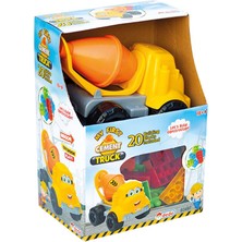 Dede Oyuncak Kutulu Küçük Çimento Kamyon Bloklu (20 Parça)