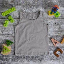 Think Simple Organik Erkek Çocuk Atlet  Cool Grey