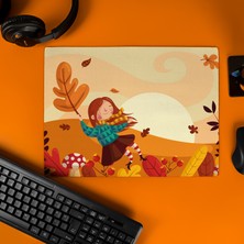 Hediye Sepeti Arkadaşa Hediye Sonbahar Tasarımlı 40X30 Mousepad