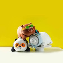 Miniso We Bare Bears Gözlüklü Peluş Oyuncak Grizzly