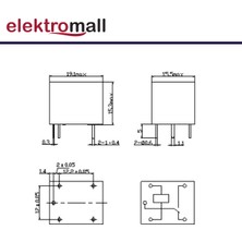 Elektromall SRD-12VDC-SL-C - 12V Role 10A 5pin (3 Adet)