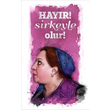Star Walls Desing Yeşil Çam Hayır Sirkeyle Olur Vintage Adile Naşit Retro Toblo Ahşap Poster