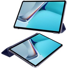 Case 4U Huawei MatePad 11 (2021) Smart Cover Katlanabilir Standlı Tablet Akıllı Kapak Siyah