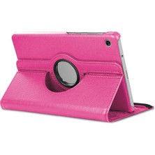 Microsonic Lenovo Tab M10 TB-X605F 10.1` Kılıf, (ZA480027TR) 360 Rotating Stand Deri Pembe