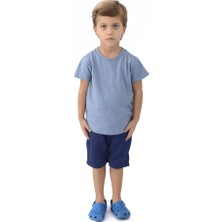 Think Simple Organik Erkek Çocuk Kısa Kollu TShirt  Mavi